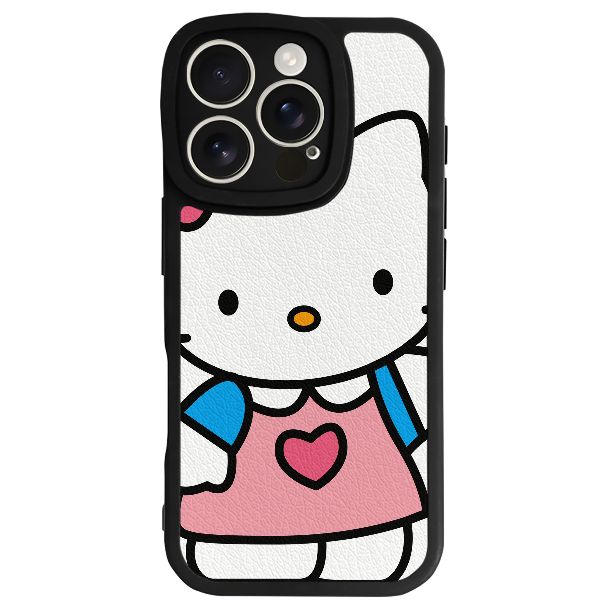 （画像用） Hello Kitty ハローキティ 【iPhone 16シリーズ対応】シリコンスマホケース（レザー調） 材質：シリコン